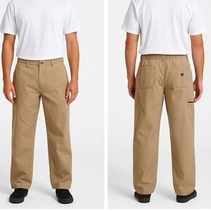 Vintage Billabong Maintenance Dan Series Khaki Work Pants 29 Made in Hong Kong